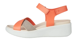 Sandaal ECCO Women Flowt Wedge Lx W Cross Strap Coral
