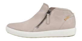 Sneaker ECCO Women Soft 7 High Top Zip Grey Rose