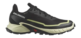 Trailrunning schoen Salomon Women Alphacross 5 GTX Black Transparent Yellow Sunny Lime
