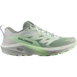 Trailrunning schoen Salomon Women Sense Ride 5 Lily Pad Metal Green Ash