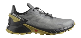 Chaussures de Trail Salomon Homme Supercross 4 GTX Pewter Black Cress Green