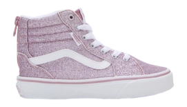 Baskets Vans Fille Missy Filmore Hi Zip Spring Glitter Mauve