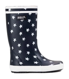 Bottes de Pluie Aigle Enfant Lolly Pop Play2 Marine Etoile