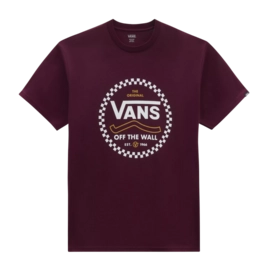 T-Shirt Vans Men Round Off Tee-B Burgundy