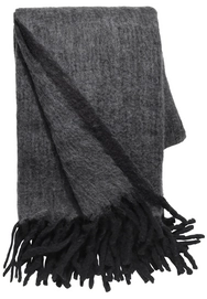Sprei Cozy Throws Grey/Black