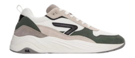 HUB Men Glide S43 White Black Sage Green White-Mid Grey