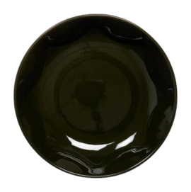 Assiette à Pâte Essenza Sculpture Dark Green 21 cm (Lot de 4)