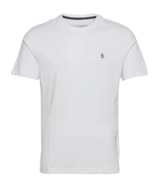 T-Shirt Original Penguin Pin Point Embroidred Logo Herren Bright White