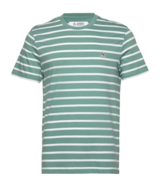T-Shirt Original Penguin Breton Stripe Herren Silt Green