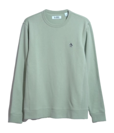 Crewneck Original Penguin Men Sticker Pete Silt Green