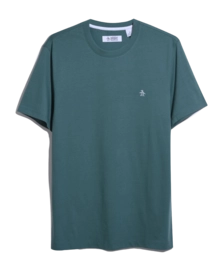 T-Shirt Original Penguin Pin Point Embroidred Logo Herren Sea Pine