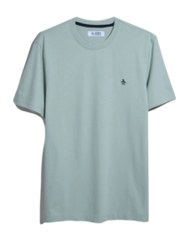 T-Shirt Original Penguin Men Pin Point Embroidred Logo Silt Green