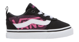 Baskets Vans Toddler Ward Slip-On Glow Neon Pink Black