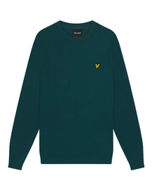 Jumper Lyle & Scott Men Cotton Crew Neck Jumper Malachite Green 24