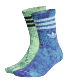Socks adidas Unisex Tie Dye Preloved Blue / Night Flash / Semi Green Spark (2 pack)