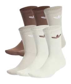 Socks adidas Unisex Trefoil Cushion Earth Strata / Putty Grey / Ivory (6 pack)