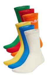 Socks adidas Unisex Trefoil Cushion Wonder White / Blue Bird / Green (6 pack)