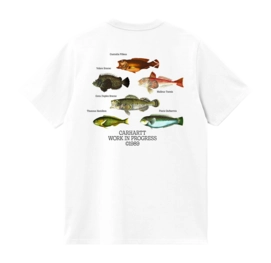 T-Shirt Carhartt WIP Unisex S/S Fish White