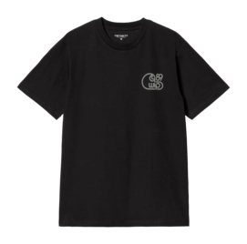 T-Shirt Carhartt WIP Unisexe S/S Night Night Black / Green