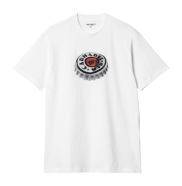T-Shirt Carhartt WIP Unisexe S/S Bottle Cap White