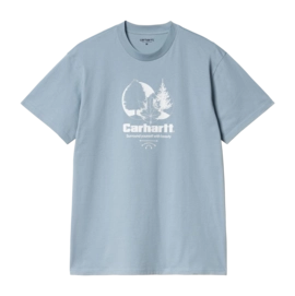 T-Shirt Carhartt WIP Unisexe S/S Surround Frosted Blue