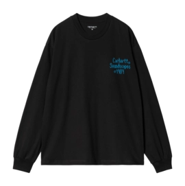 T-Shirt Carhartt WIP Unisexe L/S Soundface Black