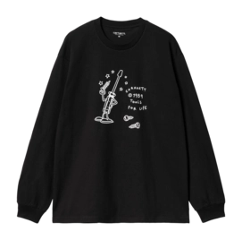 T-Shirt Carhartt WIP Unisexe L/S Tools For Life Black / White