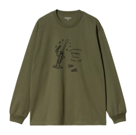 T-Shirt Carhartt WIP Unisexe L/S Tools For Life Dundee / Black