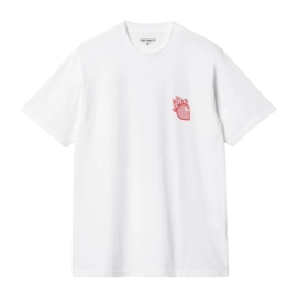 T-Shirt Carhartt WIP Unisexe S/S Little Hellraiser White / Red