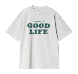 T-Shirt Carhartt WIP Unisexe S/S Mist Ash Heather / Chervil