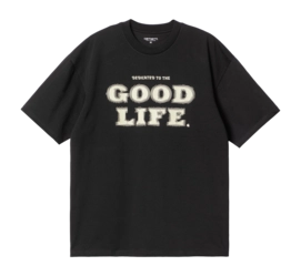 T-Shirt Carhartt WIP Unisexe S/S Mist Black / Wax