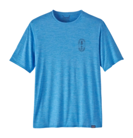 T-Shirt Patagonia Homme Cap Cool Daily Graphic Shirt - Lands Clean Climb Bloom: Vessel Blue X/Dye