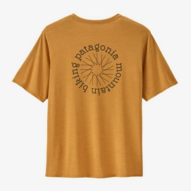 T Shirt Patagonia Men Cap Cool Daily Graphic Shirt  - Lands Spoke Stencil: Pufferfish Gold X/Dye 24