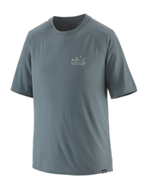 T Shirt Patagonia Men Cap Cool Trail Graphic Shirt Unity Fitz: Nouveau Green