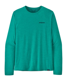 T Shirt Patagonia Homme L/S Cap Cool Daily Graphic Shirt - Waters Fitz Roy Trout: Subtidal Blue X/D
