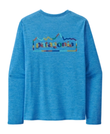 T-shirt Patagonia Homme L/S Cap Cool Daily Graphic Shirt Unity Fitz: Vessel Blue X/Dye