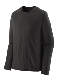 T-Shirt Patagonia Men's L/S Cap Cool Merino Shirt Black
