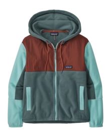 Gilet Patagonia Women Microdini Hoody Nouveau Green w/Campfire Orange