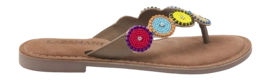 Slipper Lazamani 75.451 Damen Taupe Multi