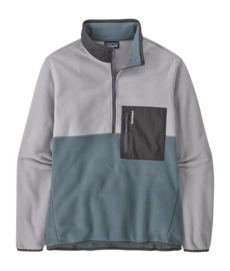 Pull Patagonia Homme Microdini 1/2 Zip P/O Nouveau Green / Salt Grey