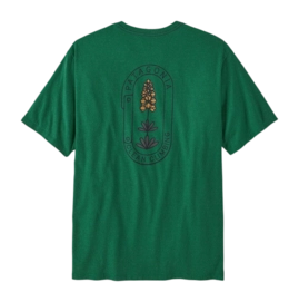 T Shirt Patagonia Homme Clean Climb Trade Responsibili Tee Clean Climb Bloom Gather Green
