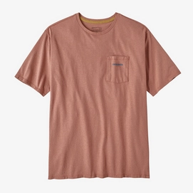 T-shirt Patagonia Homme Boardshort Logo Pocket Responsibili Tee Sienna Clay