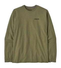 T-Shirt Manches Longues Patagonia Homme L/S P6 Logo Responsibili Tee Buckhorn Green