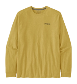 T-Shirt Manches Longues Patagonia Homme L/S P6 Logo Responsibili Tee Milled Yellow