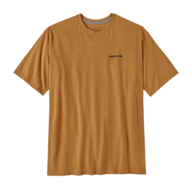 T Shirt Patagonia Homme P6 Logo Responsibili Tee P/6 Outline Golden Caramel