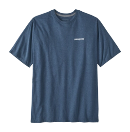 T Shirt Patagonia Homme P6 Logo Responsibili Tee Utility Blue