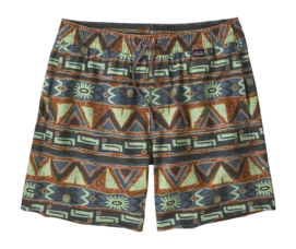 Badehose Patagonia Hydropeak Volley Shorts Herren High Hopes Geo Forge Grey