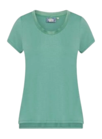 T-Shirt Essenza Damen Luyza Uni Easy Green