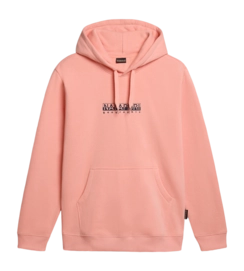 Sweat à Capuche Napapijri Men Box Hoodie Pink Salmon