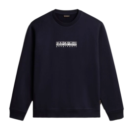 Pull Napapijri Men Box Sweatshirt Blu Marine